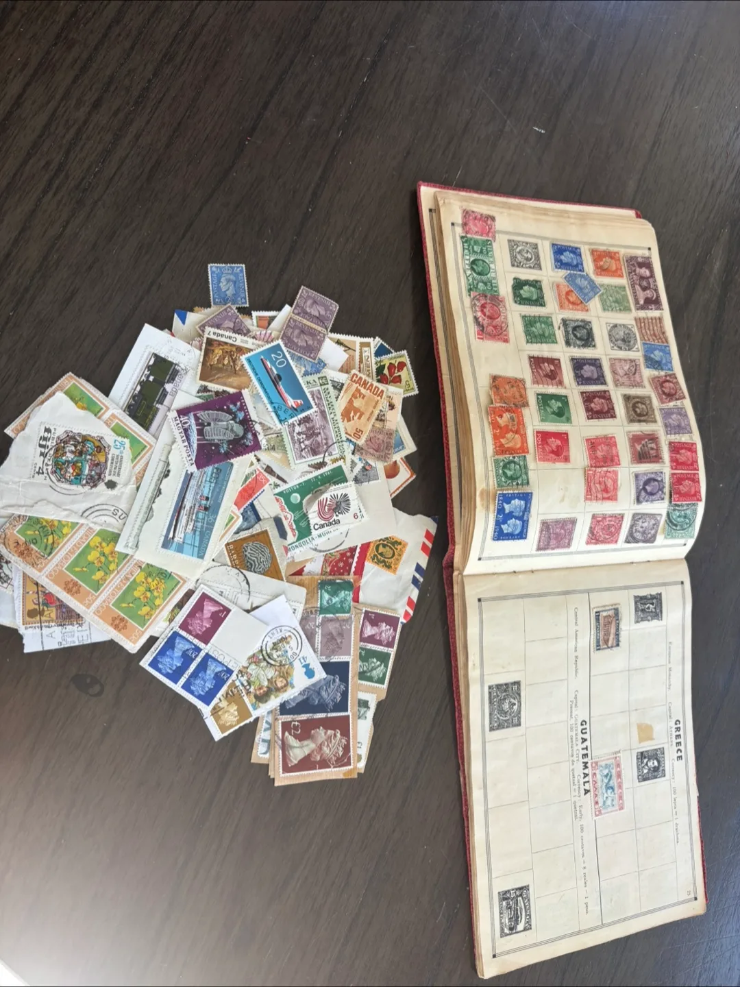 #freecycle Vintage Stamp Collection with Album thumbnail
