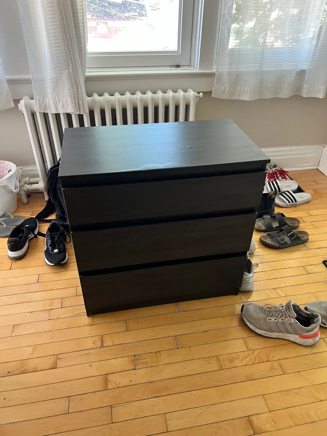 IKEA Malm 3-Drawer Dresser - Black image indicator(2)