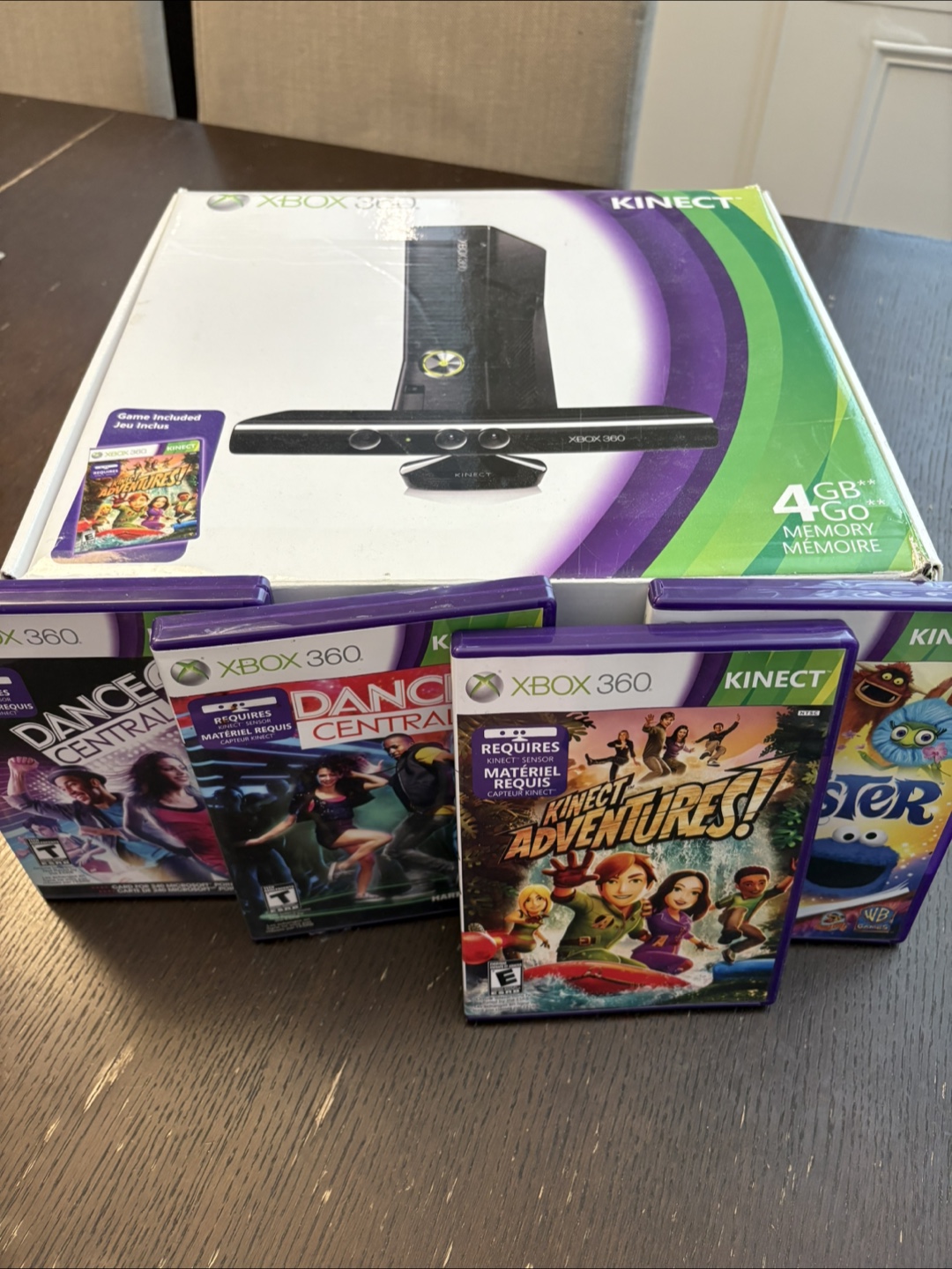 Xbox 360 S Console with Kinect & Accessories