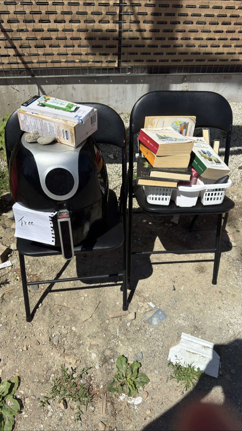 Air Fryer, Books, and Snacks - Free!