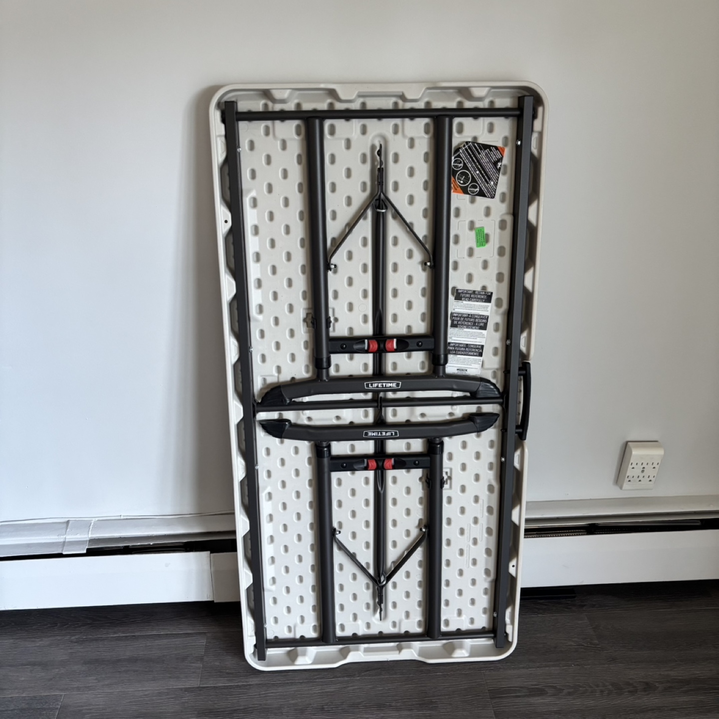[Moving out SALE] Lifetime White Foldable Table