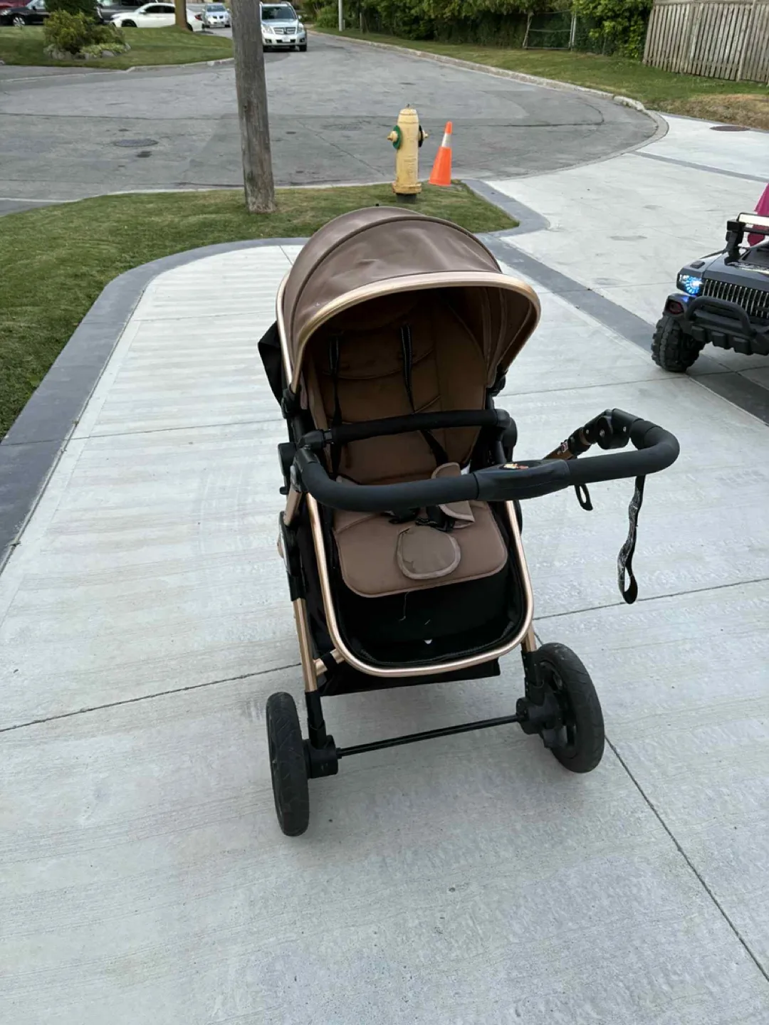Stylish Stroller - Beige & Gold Accents image indicator(4)