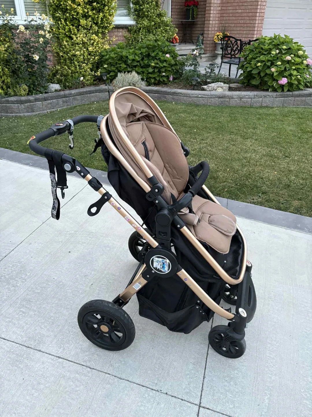 Stylish Stroller - Beige & Gold Accents image indicator(3)