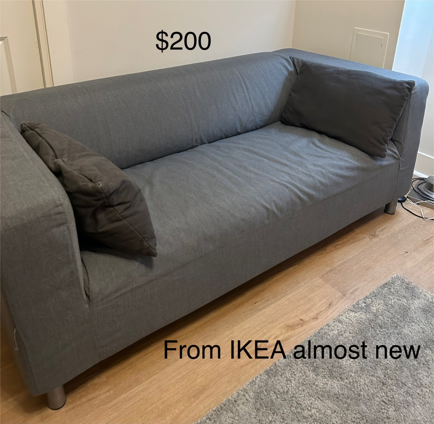 IKEA Gray Sofa - Almost New!