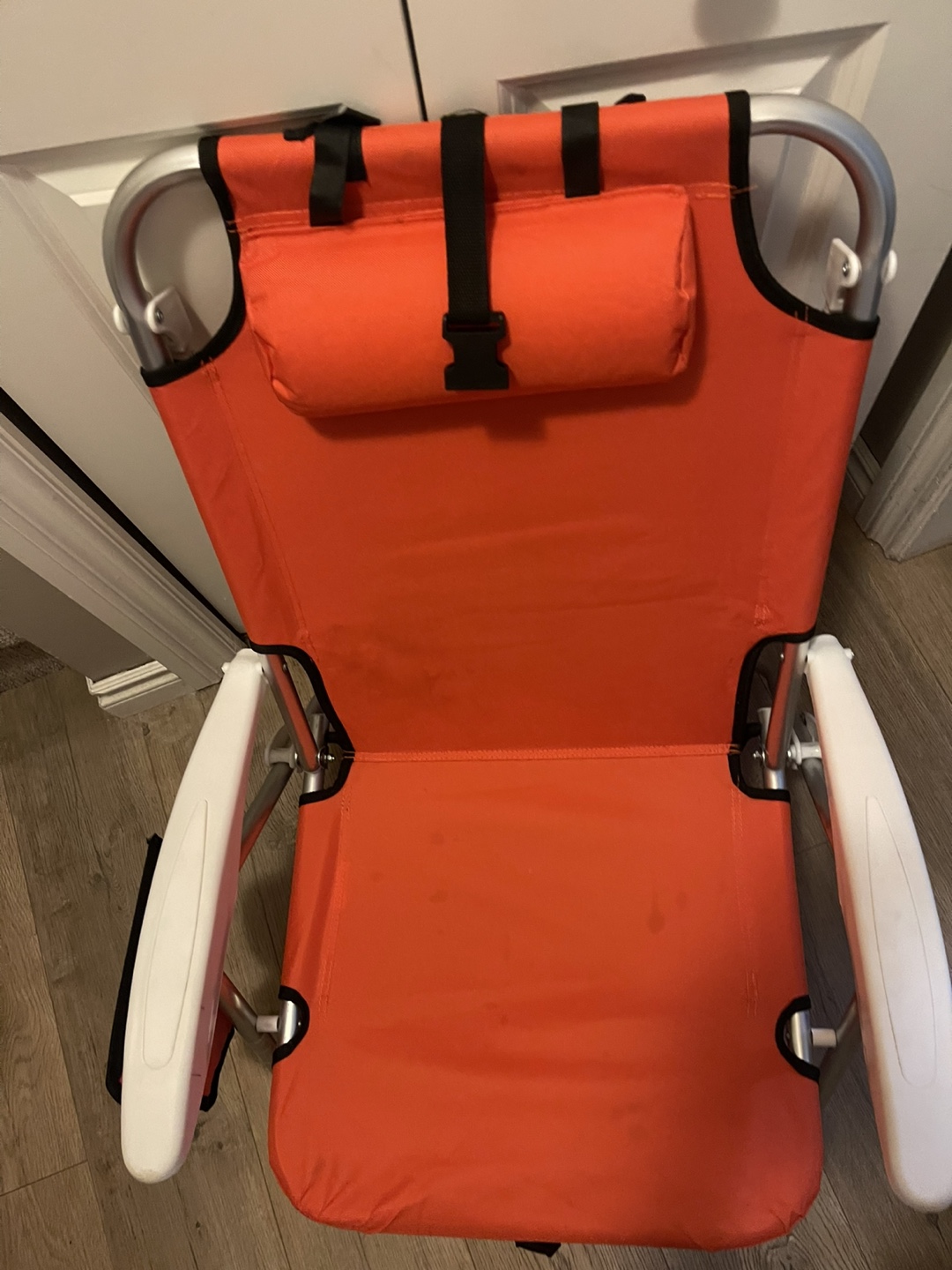 Orange Beach Chair with Headrest - photo 3