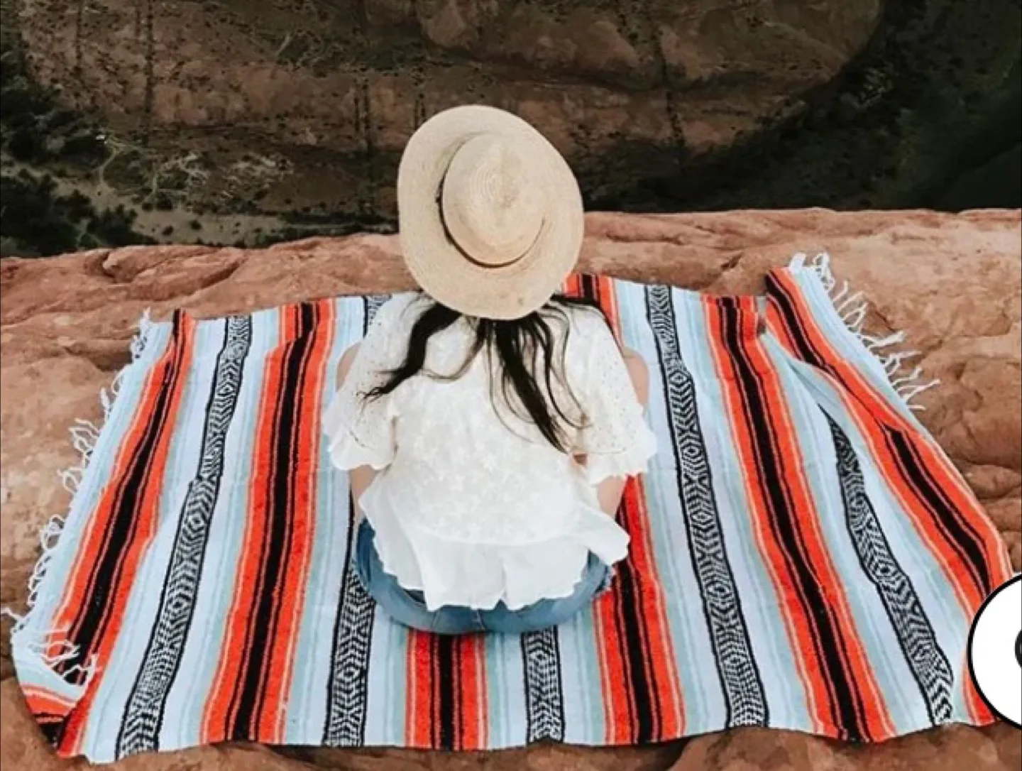 Mexican Blanket mint-orange image indicator(2)