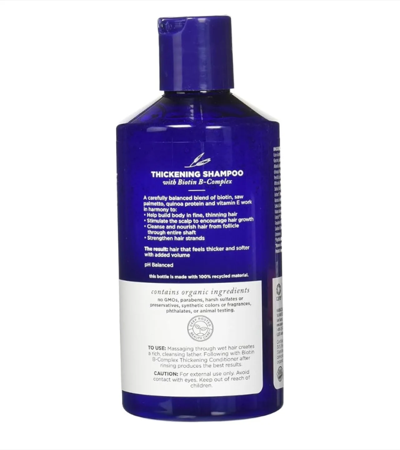 Avalon Organics Biotin B-Complex Thickening Shampoo image indicator(5)