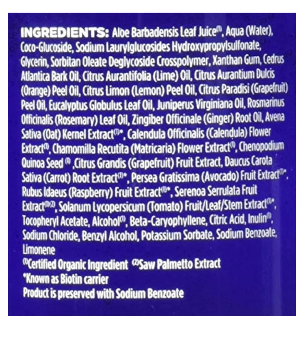 Avalon Organics Biotin B-Complex Thickening Shampoo image indicator(9)