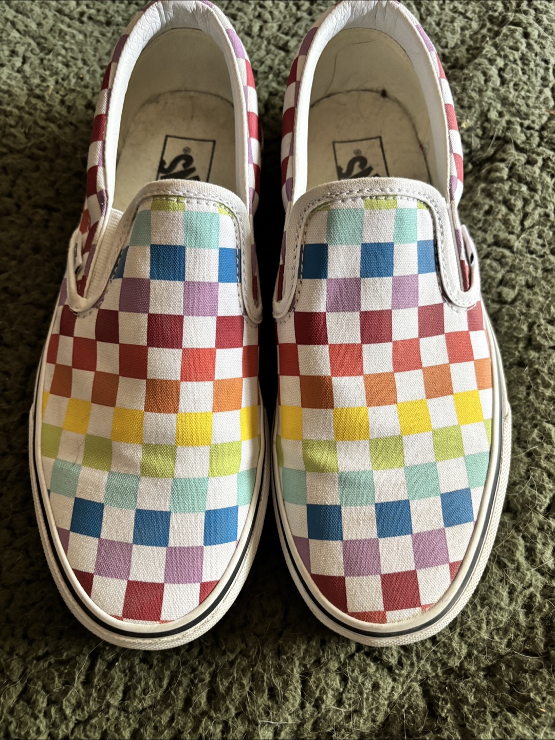 Vans Classic Slip-On Pride Checkerboard - Women's 8