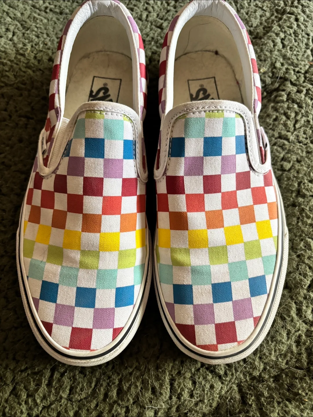 Vans Classic Slip-On Pride Checkerboard - Women's 8 thumbnail