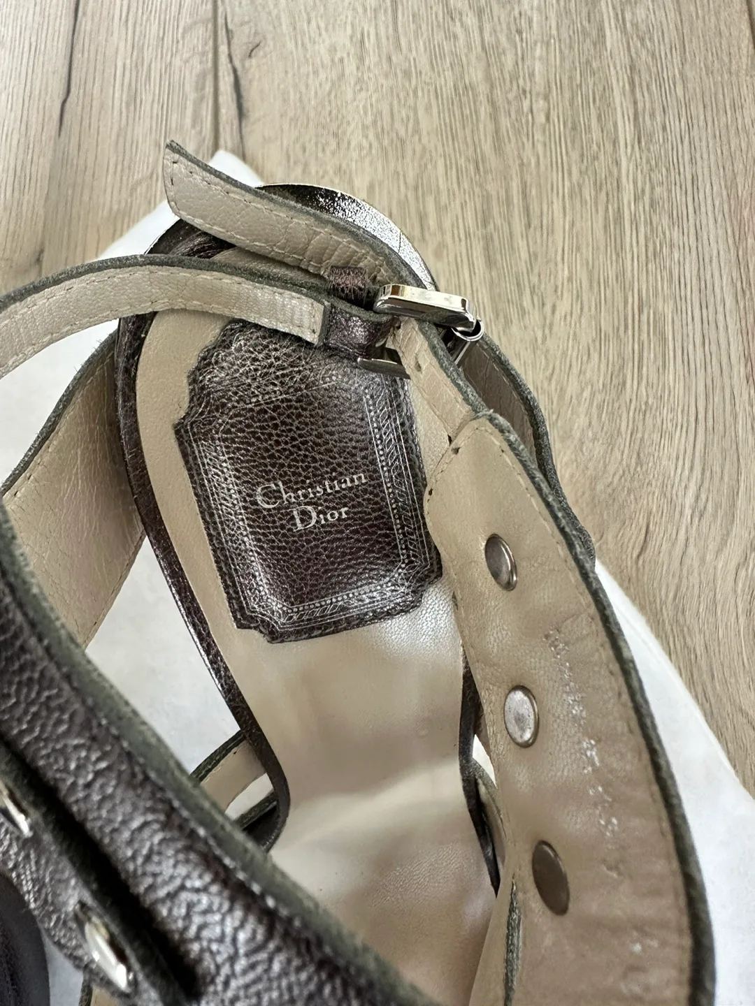 Christian Dior Metallic Grey Heels - IT 40 image indicator(2)