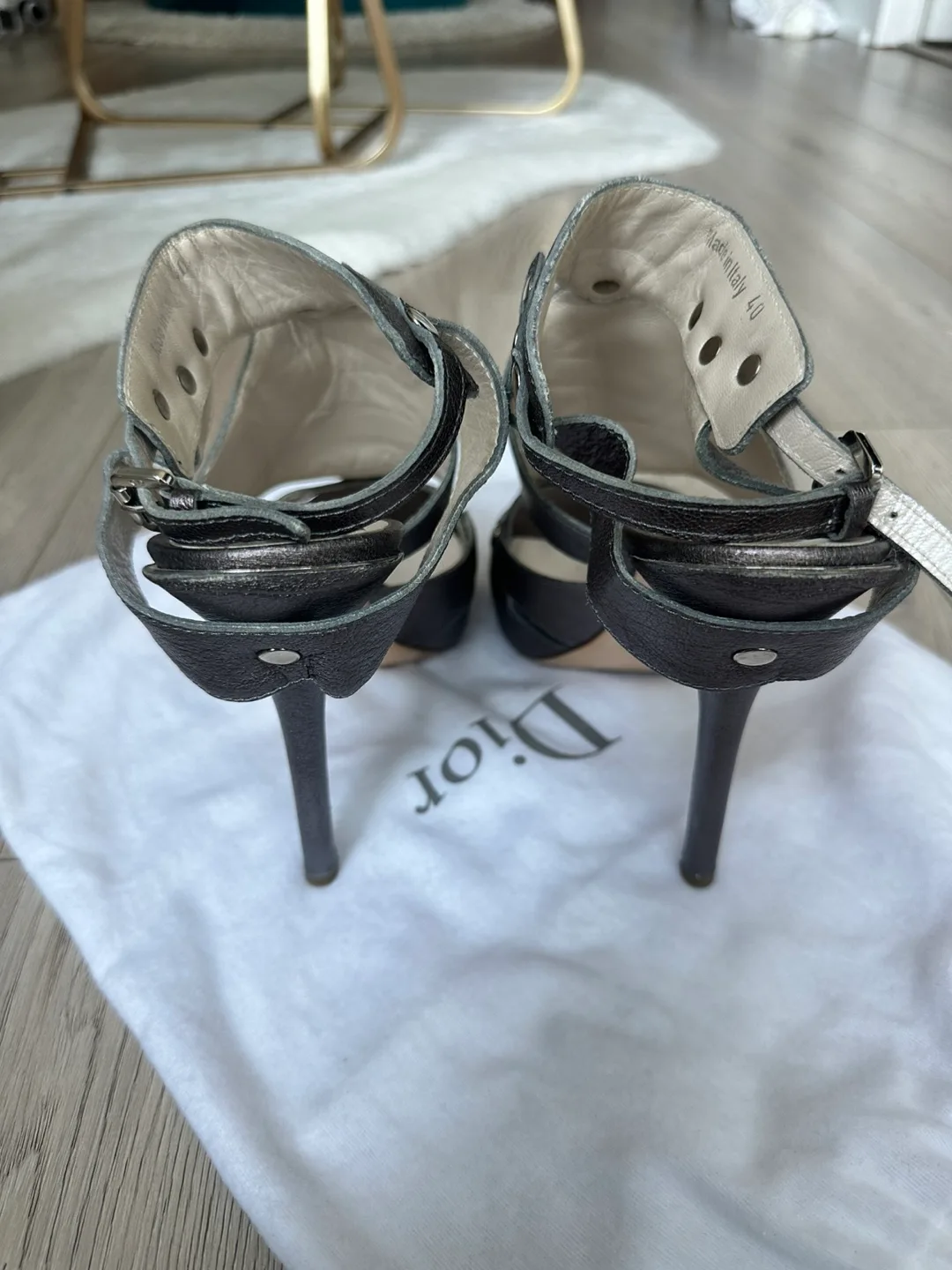 Christian Dior Metallic Grey Heels - IT 40 image indicator(7)