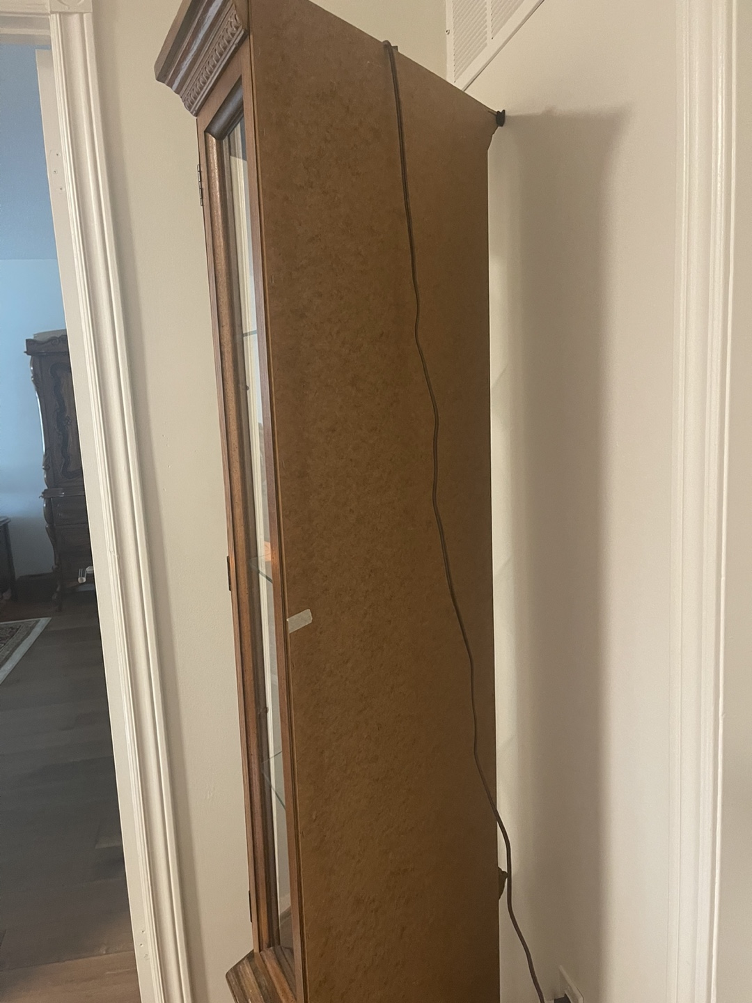 Wooden Display Cabinet with Glass Shelves - photo 5