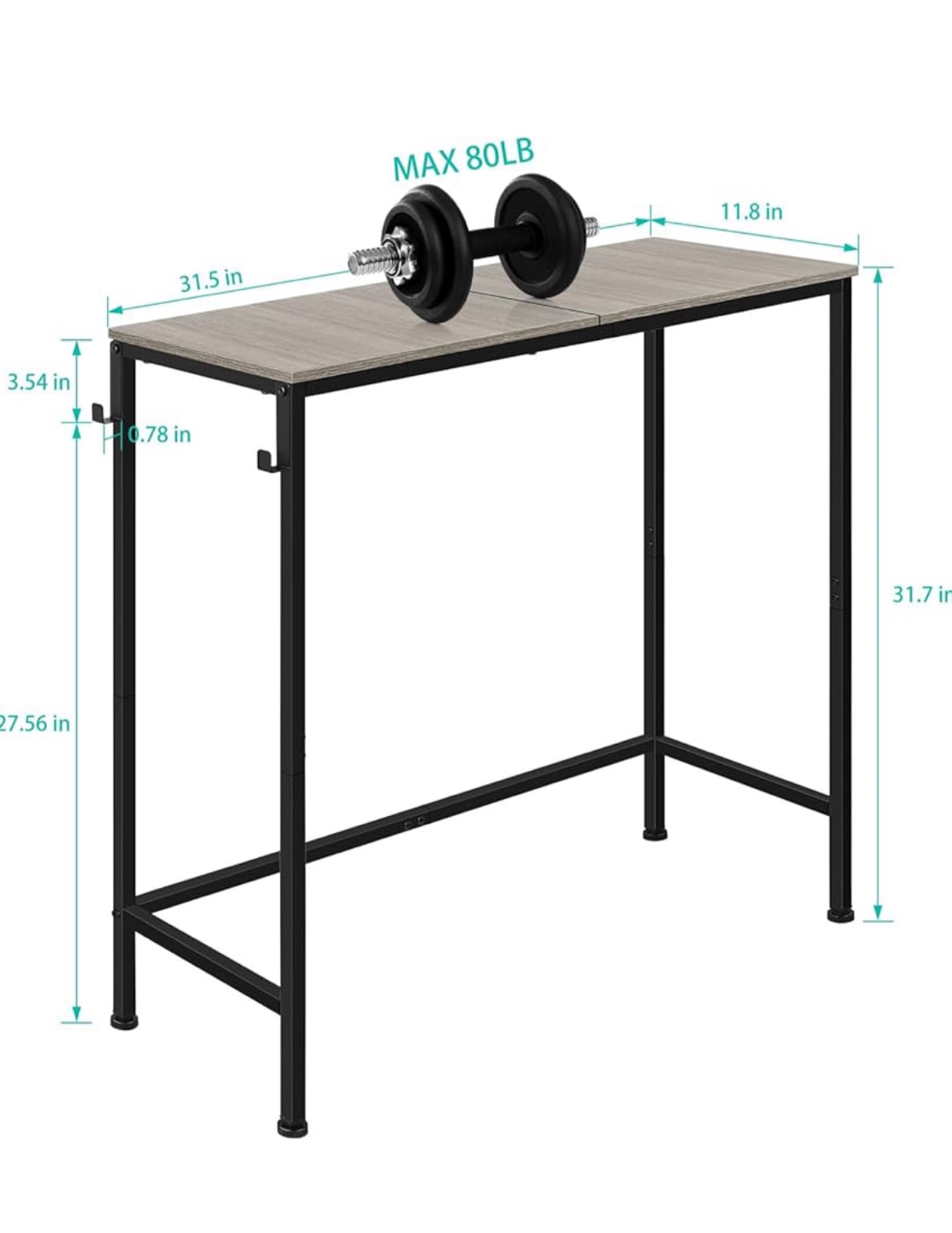 Console/Entry Table - 31.5 in - photo 2