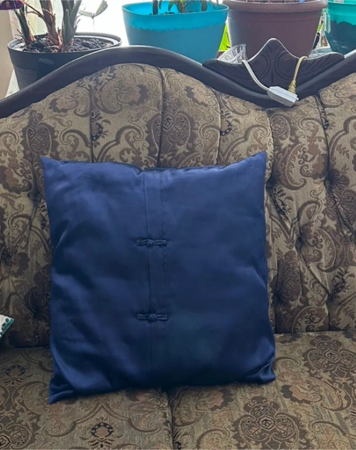 Navy Blue Decorative Pillow thumbnail