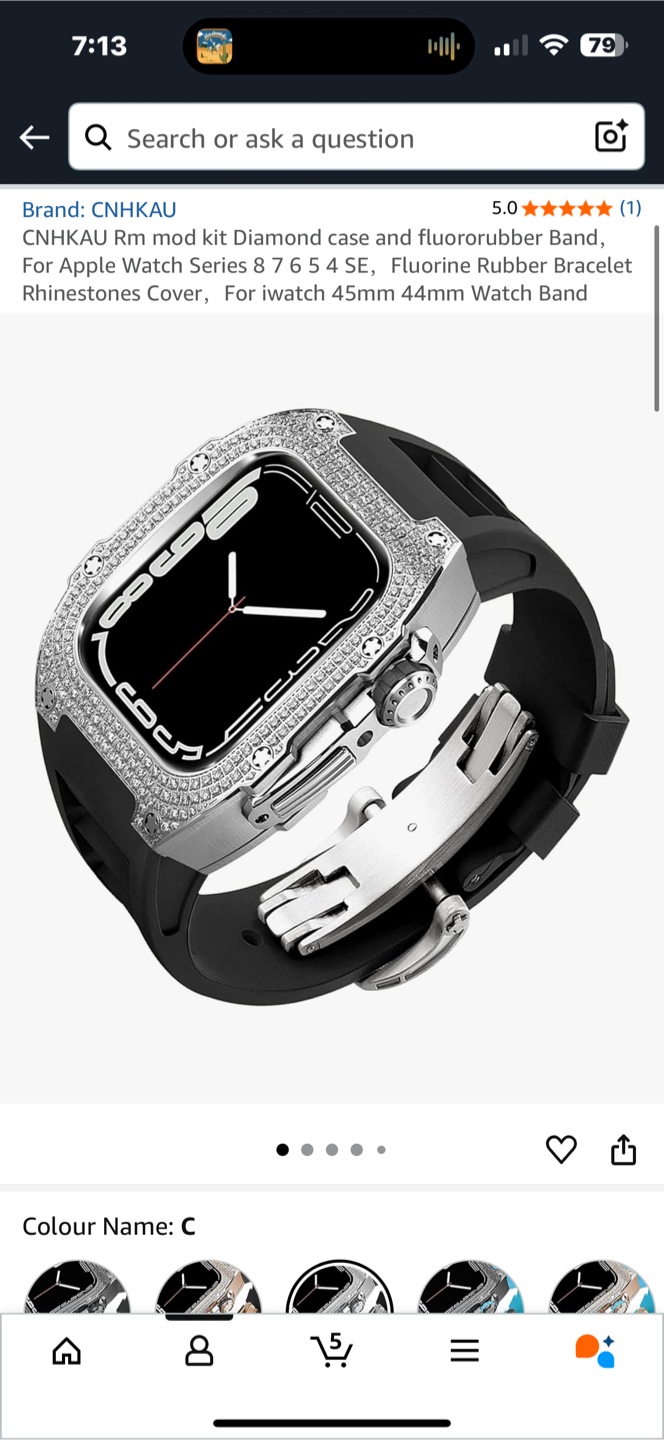 CNHKAU Apple Watch Series 8 Diamond Case - photo 2