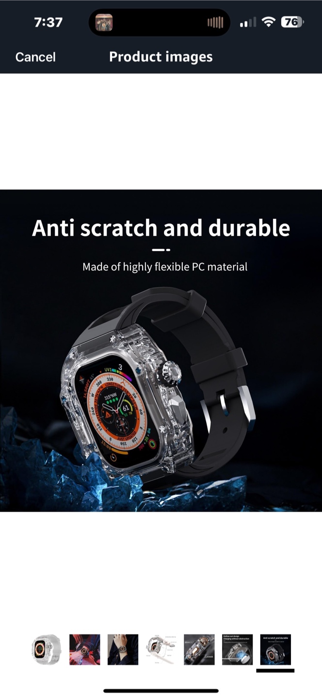 CNHKAU Apple Watch Series 8 Diamond Case - photo 4