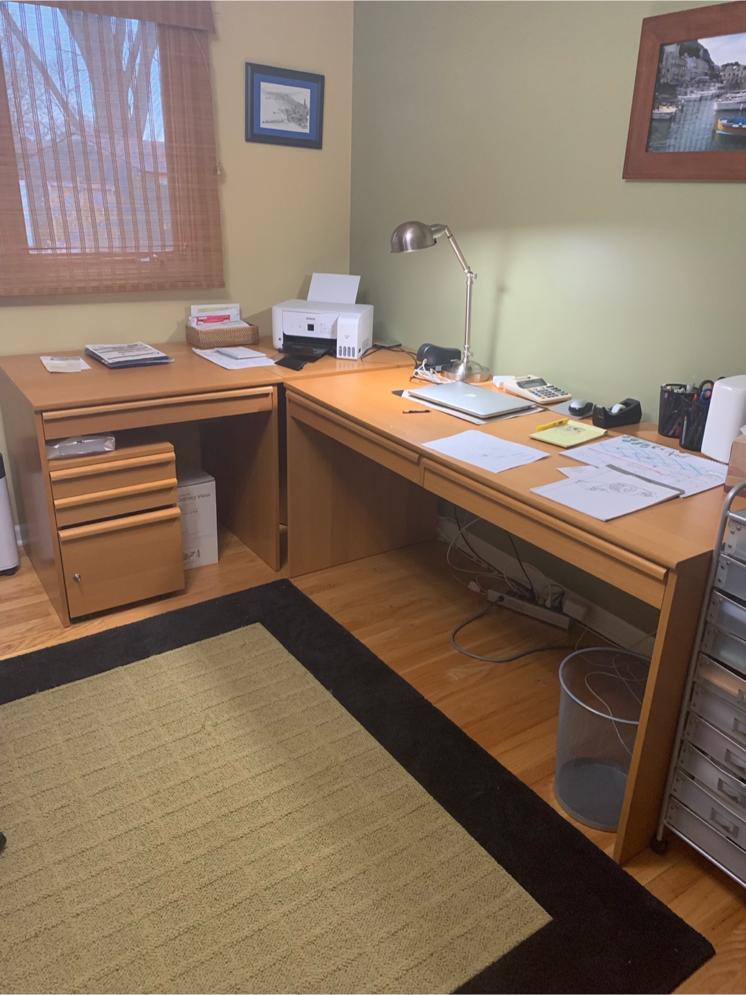 L-Shaped Desk Set