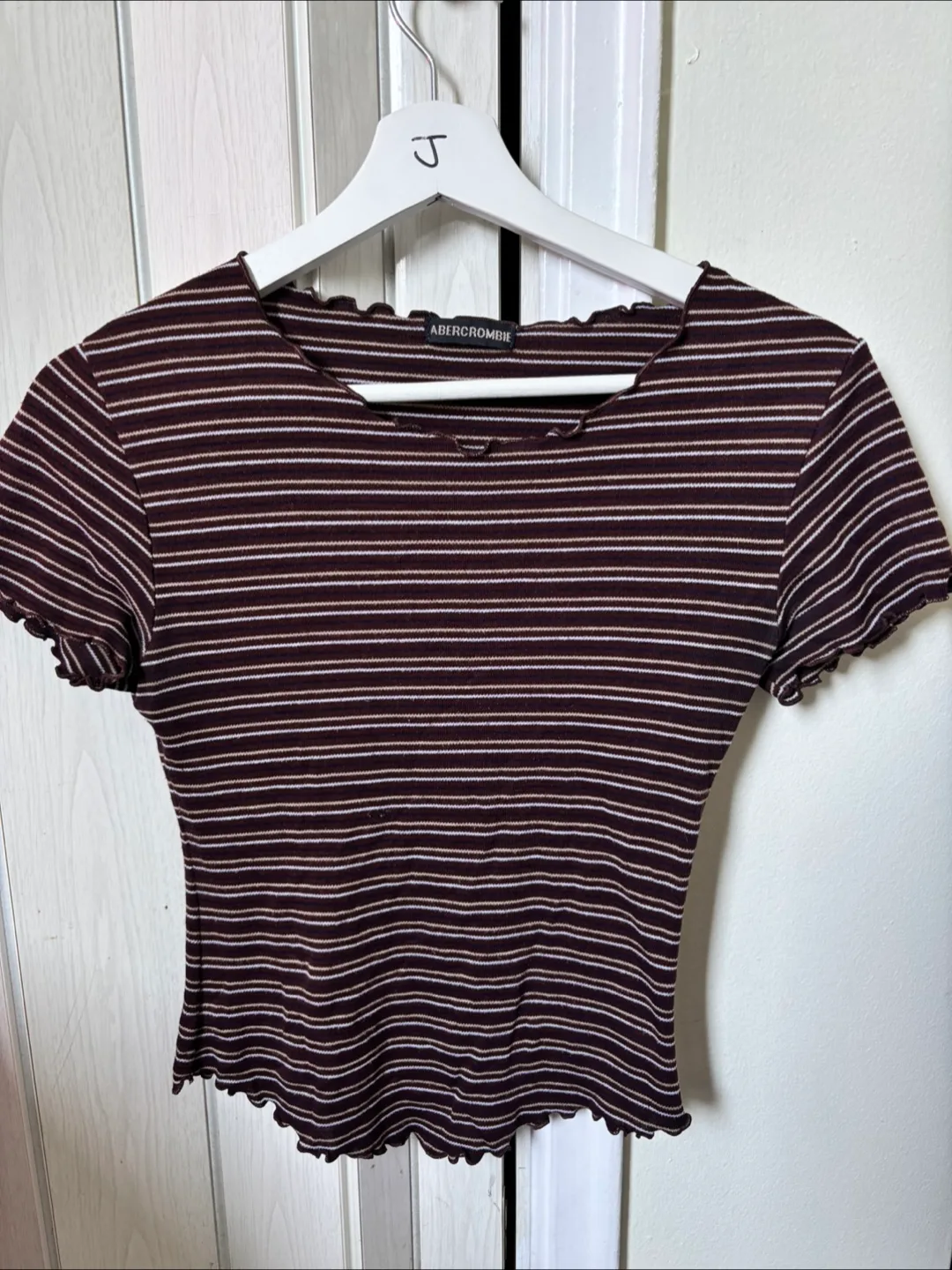 Abercrombie Striped Crop Top thumbnail