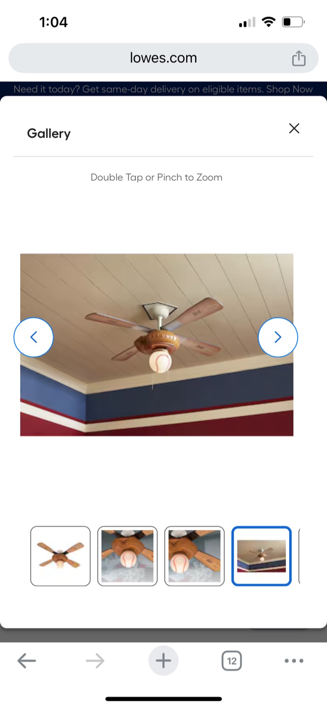 Baseball Ceiling Fan - photo 3