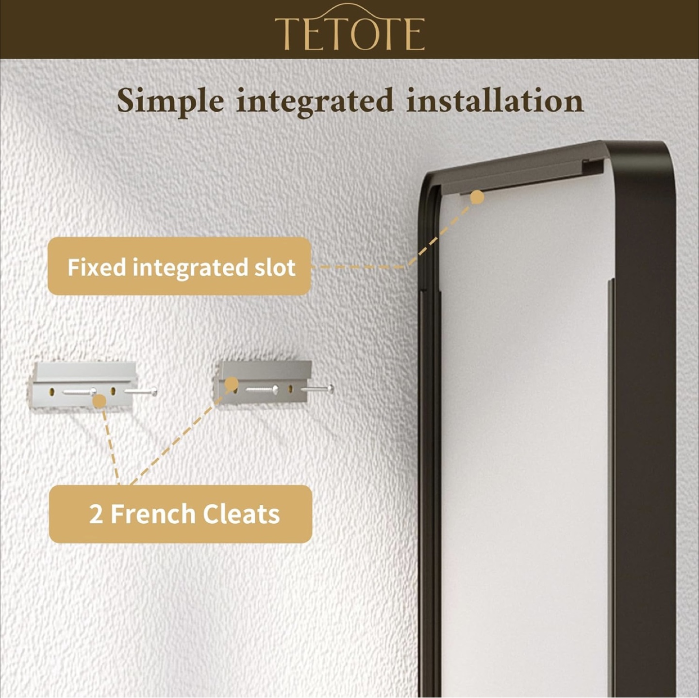 TETOTE Aluminum Alloy Frame Mirror 31.9 x 23.6 in - photo 4