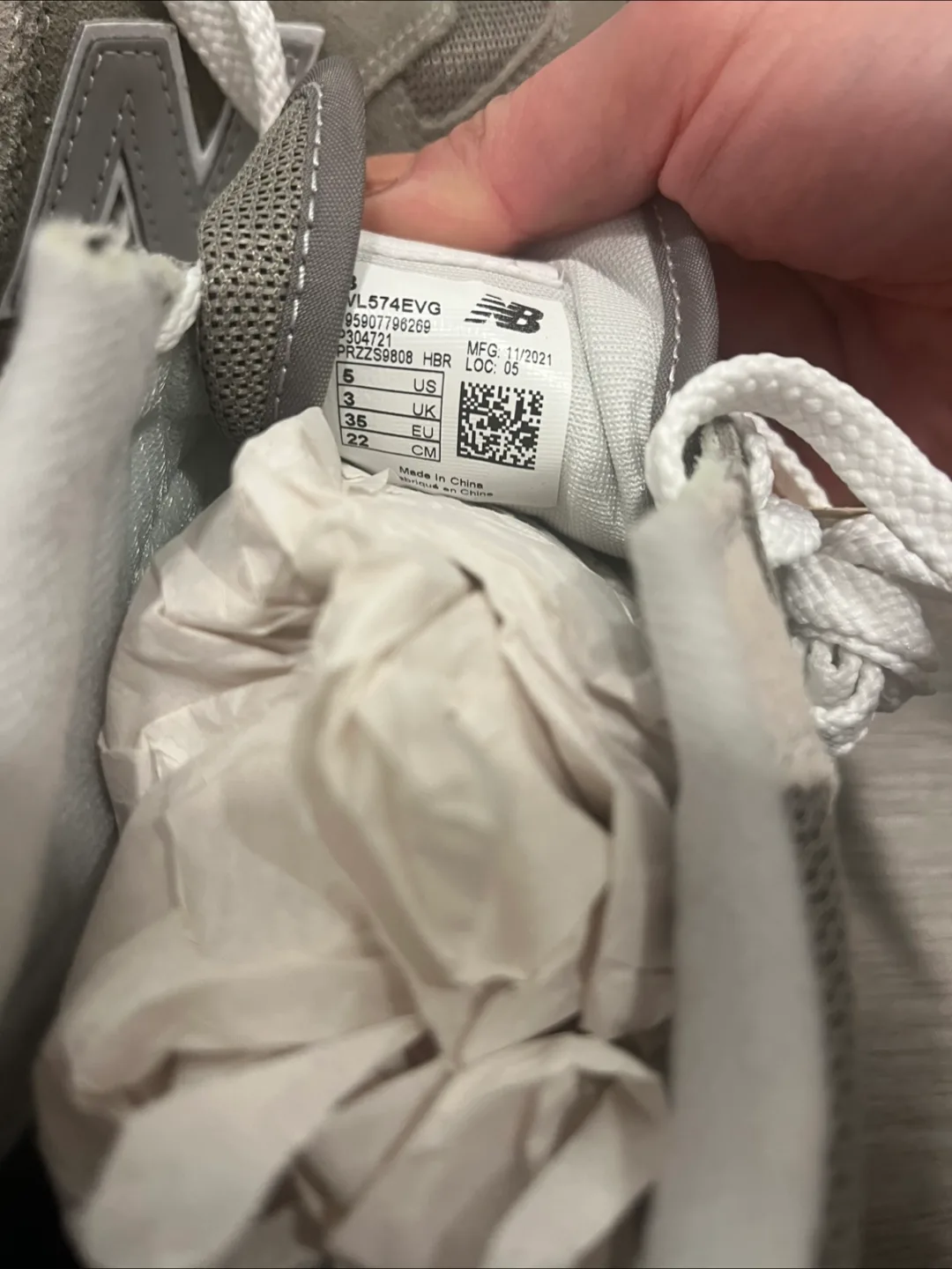 New Balance 574 Classic Grey, Size 5 US image indicator(3)