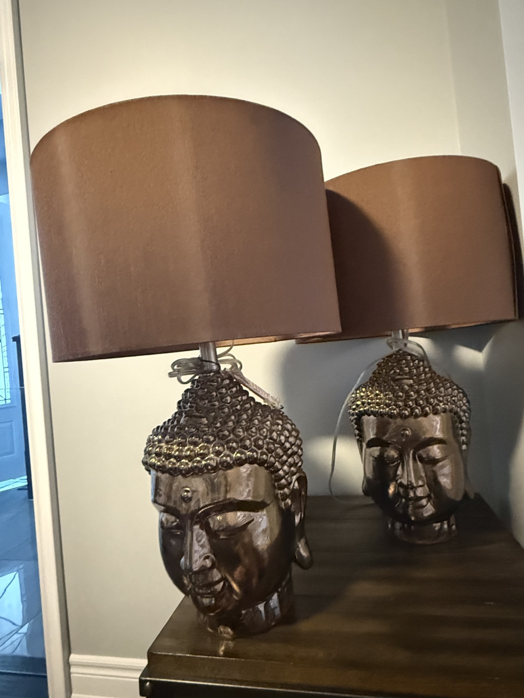 Buddha Head Table Lamps - Set of two