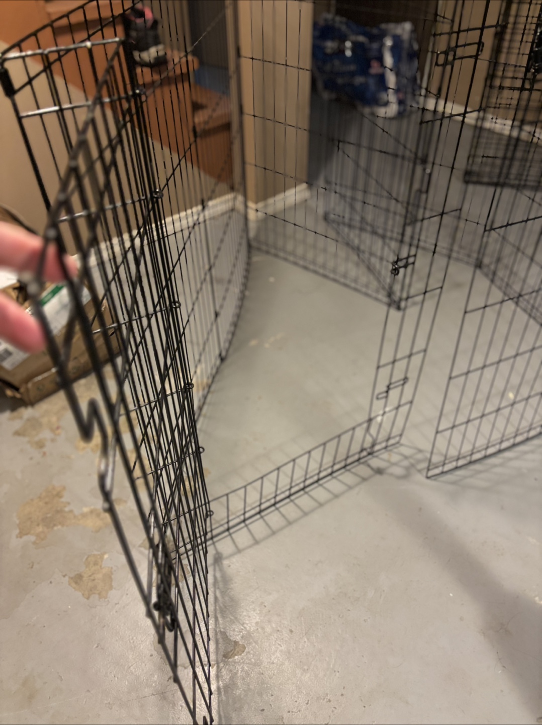 Black Metal Pet Playpen - photo 2