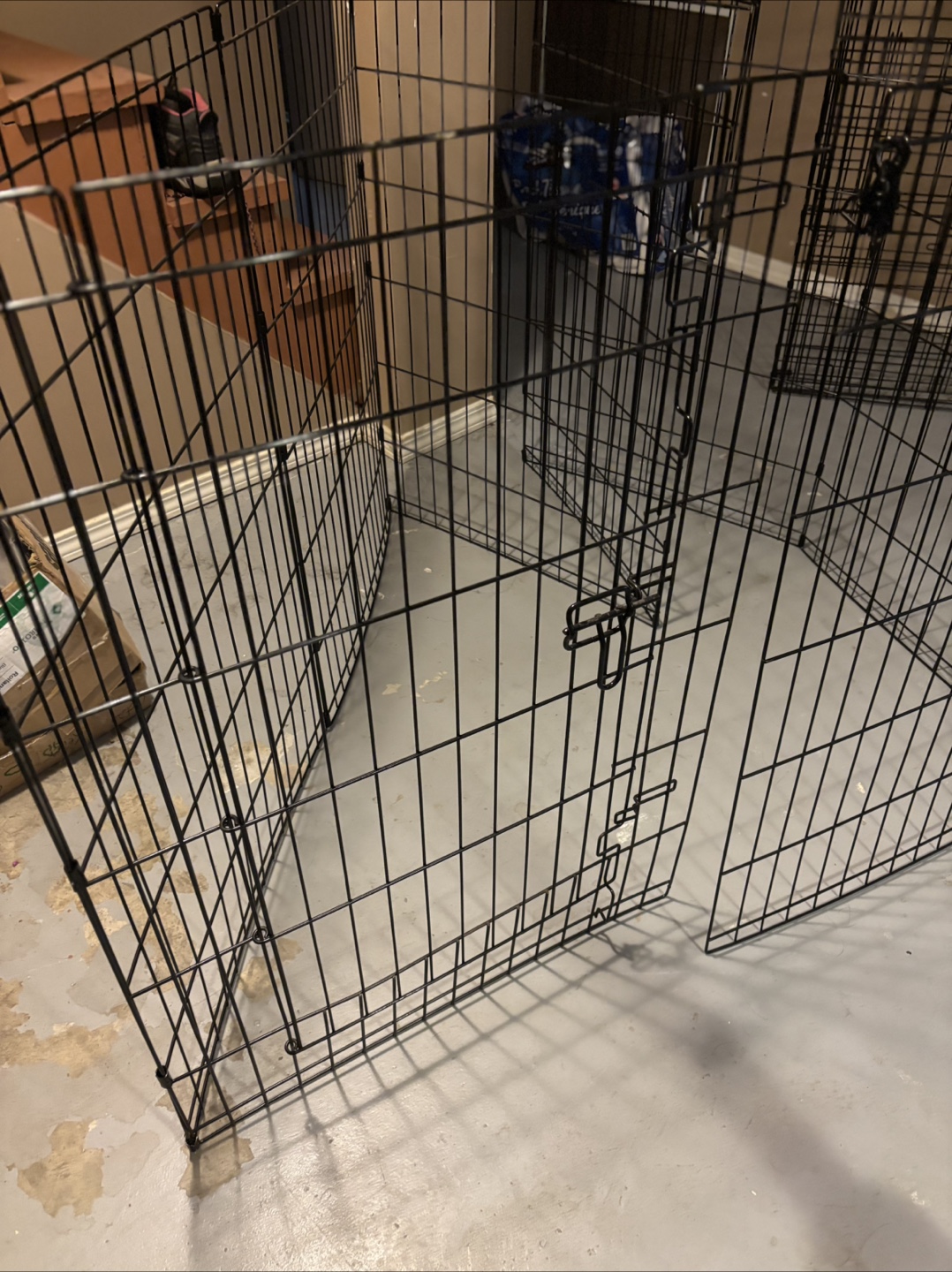 Black Metal Pet Playpen