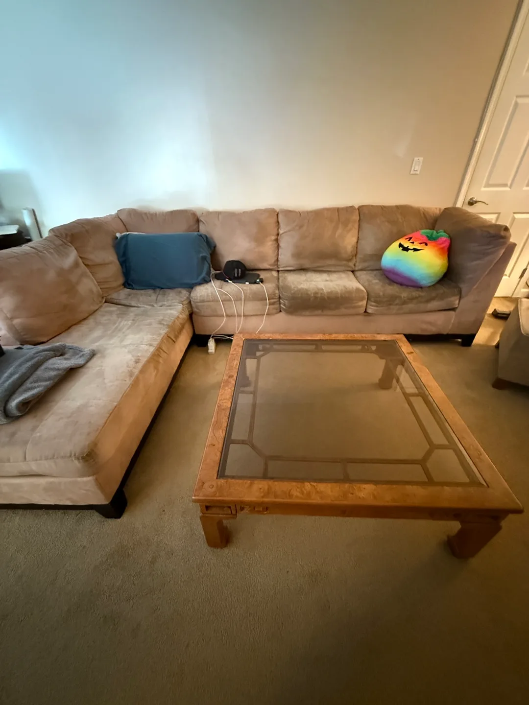 Solid Oak Tables with Glass Inserts thumbnail
