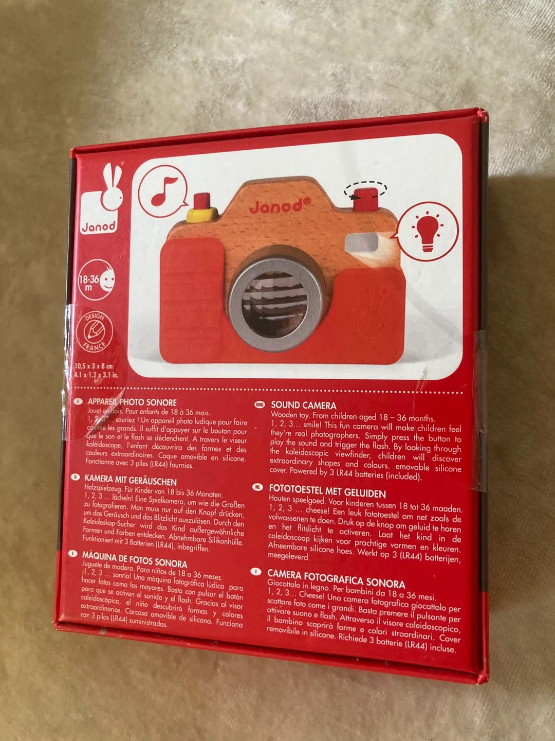 New! Janod Sound Camera - Ages 18-36 Months image indicator(3)