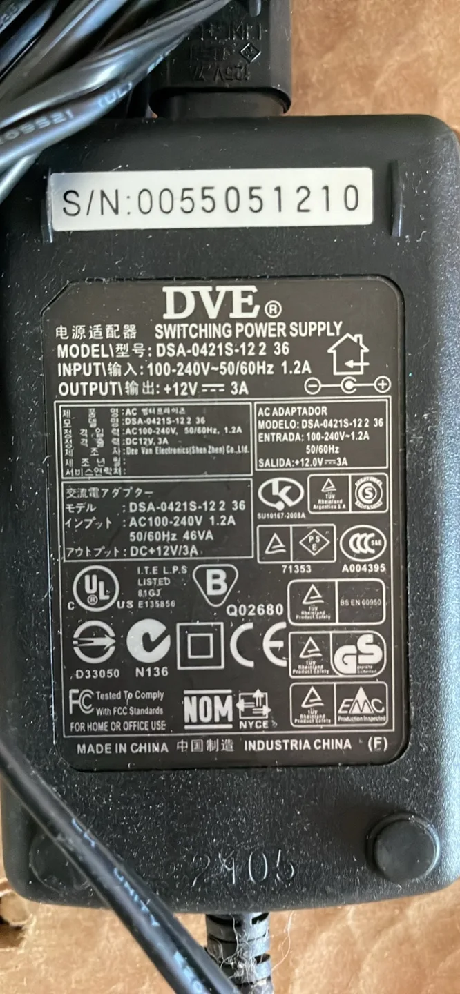 DVE Switching Power Supply thumbnail