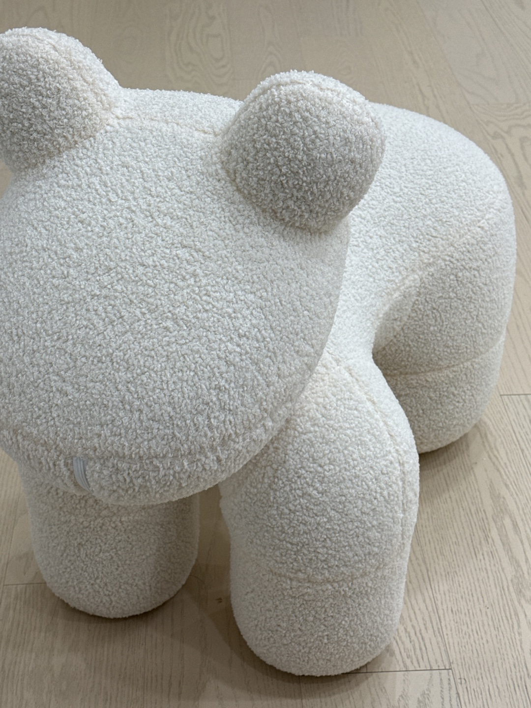 Cute White Teddy Bear Stool/Ottoman - photo 2