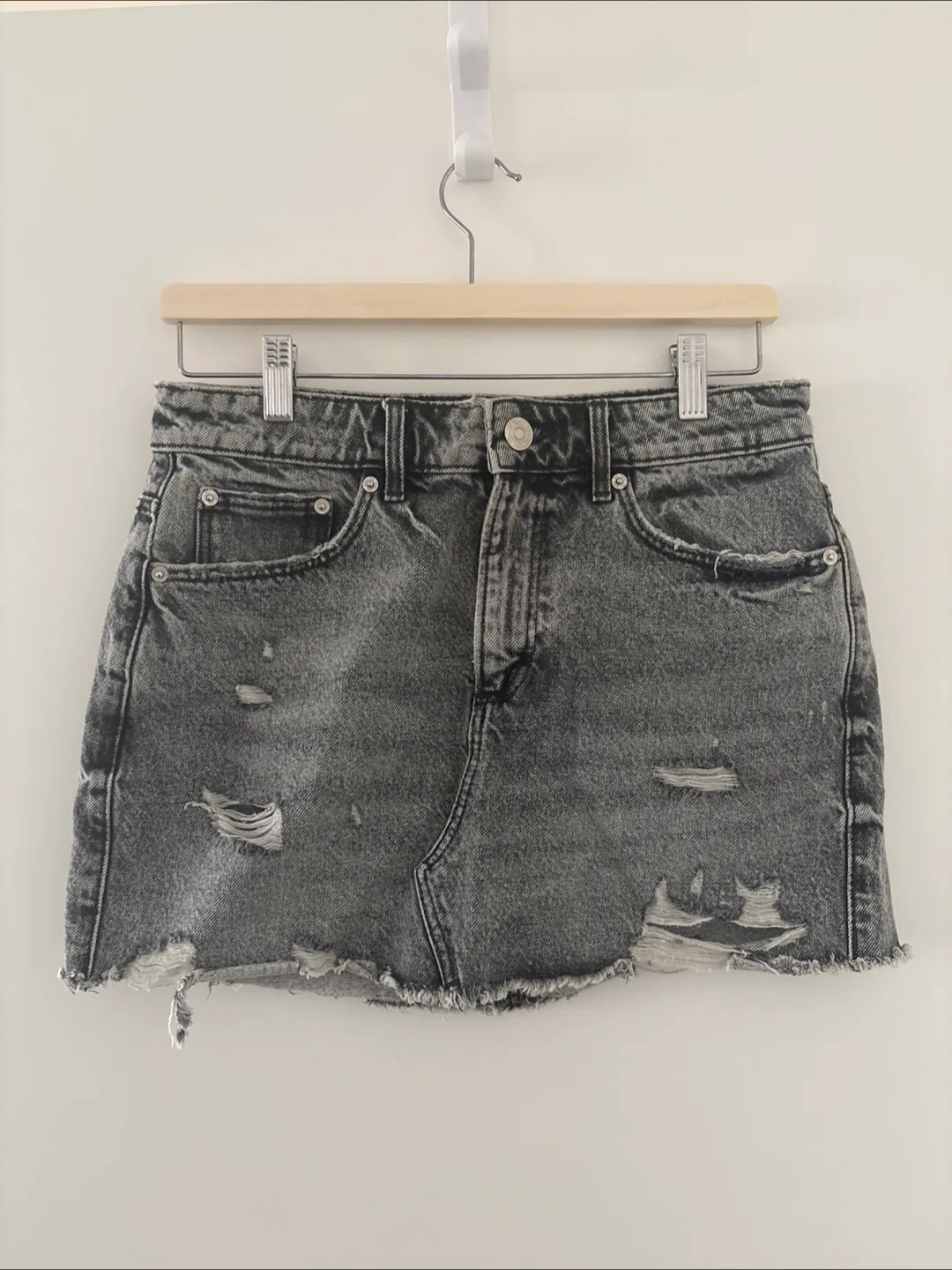 Zara Denim Mini Skirt - Size M thumbnail