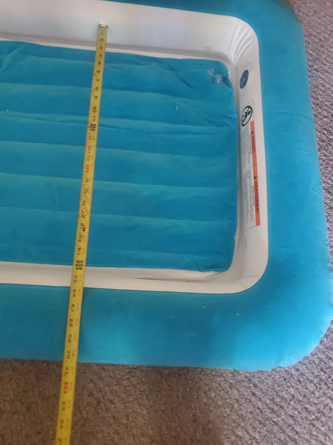 Baby air mattress w/sides image indicator(3)