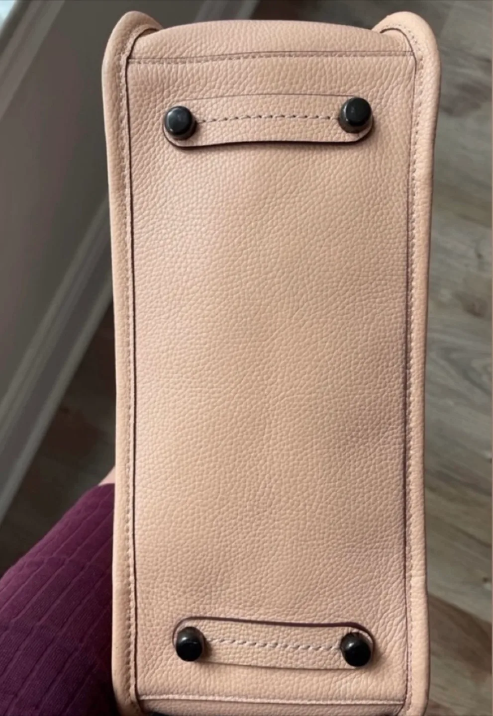 Coach Tyler Carryall Apricot Pebbled Leather Tote Bag image indicator(8)