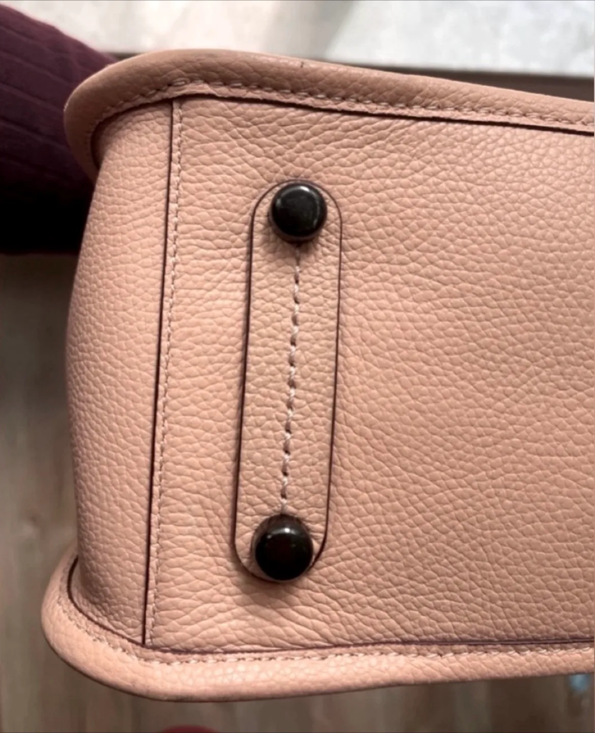 Coach Tyler Carryall Apricot Pebbled Leather Tote Bag image indicator(9)