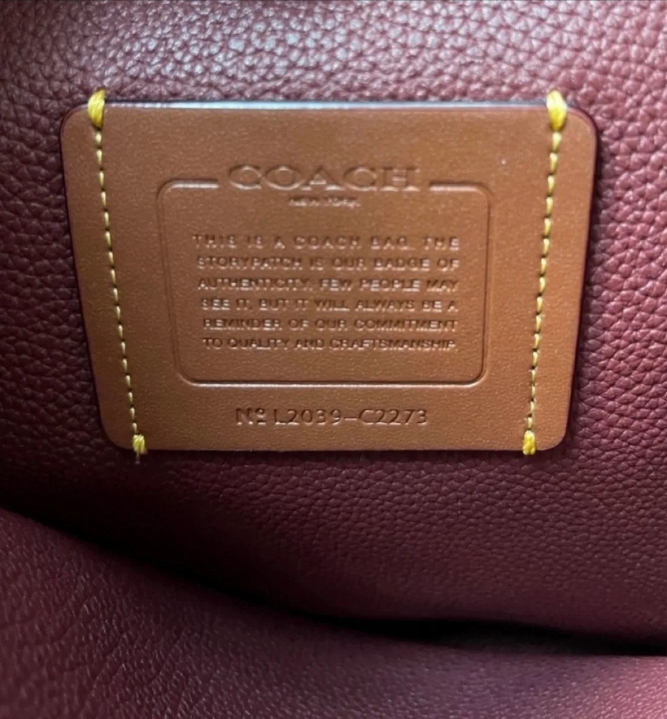 Coach Tyler Carryall Apricot Pebbled Leather Tote Bag image indicator(7)