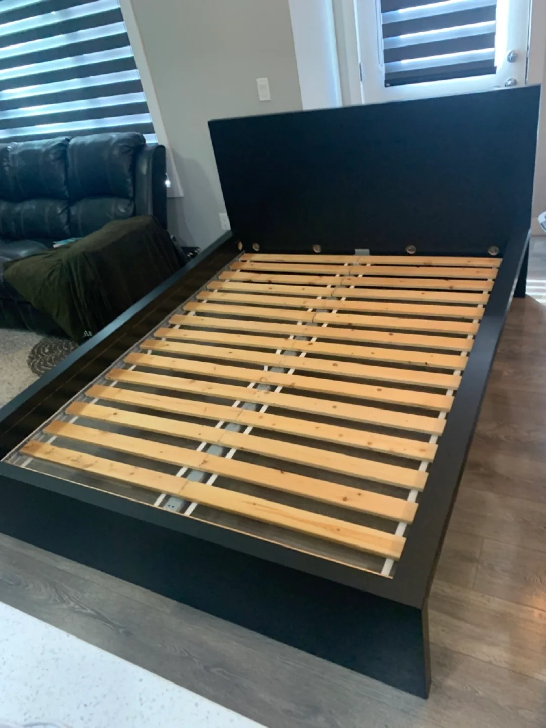 Black Bed Frame - queen size thumbnail