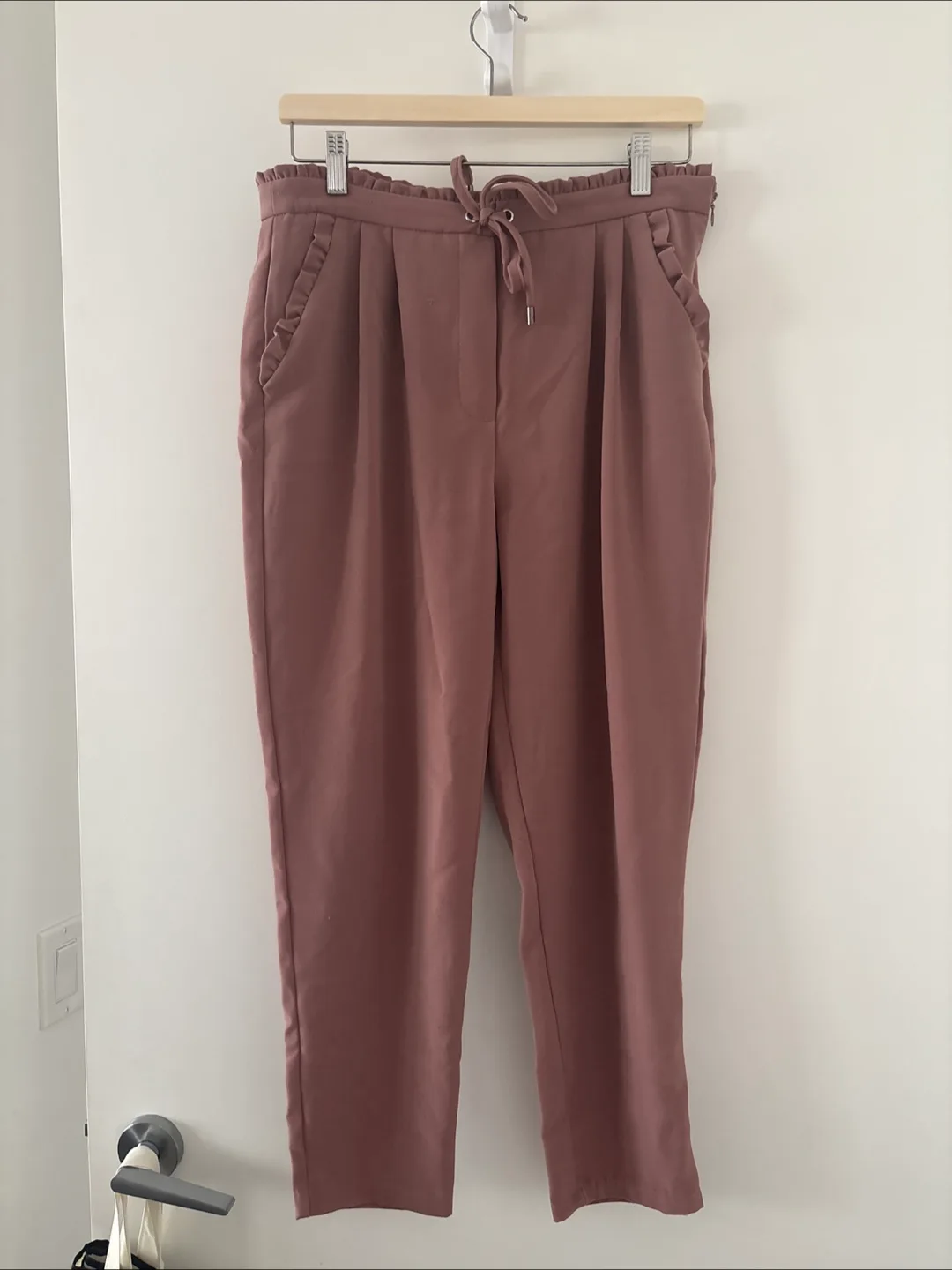 Black Tape Size M Pants - Mauve thumbnail