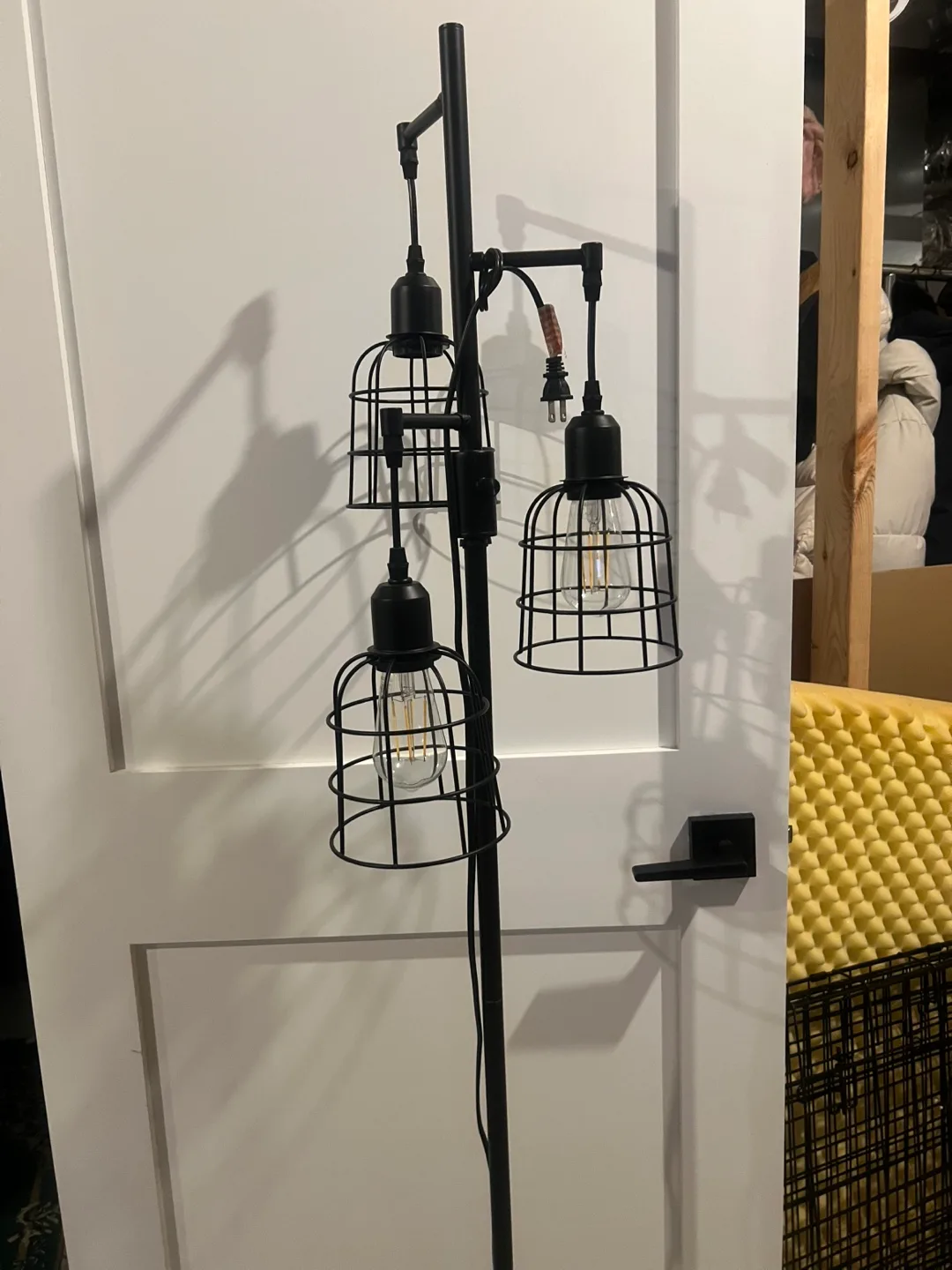 Industrial Style Floor Lamp - Black thumbnail