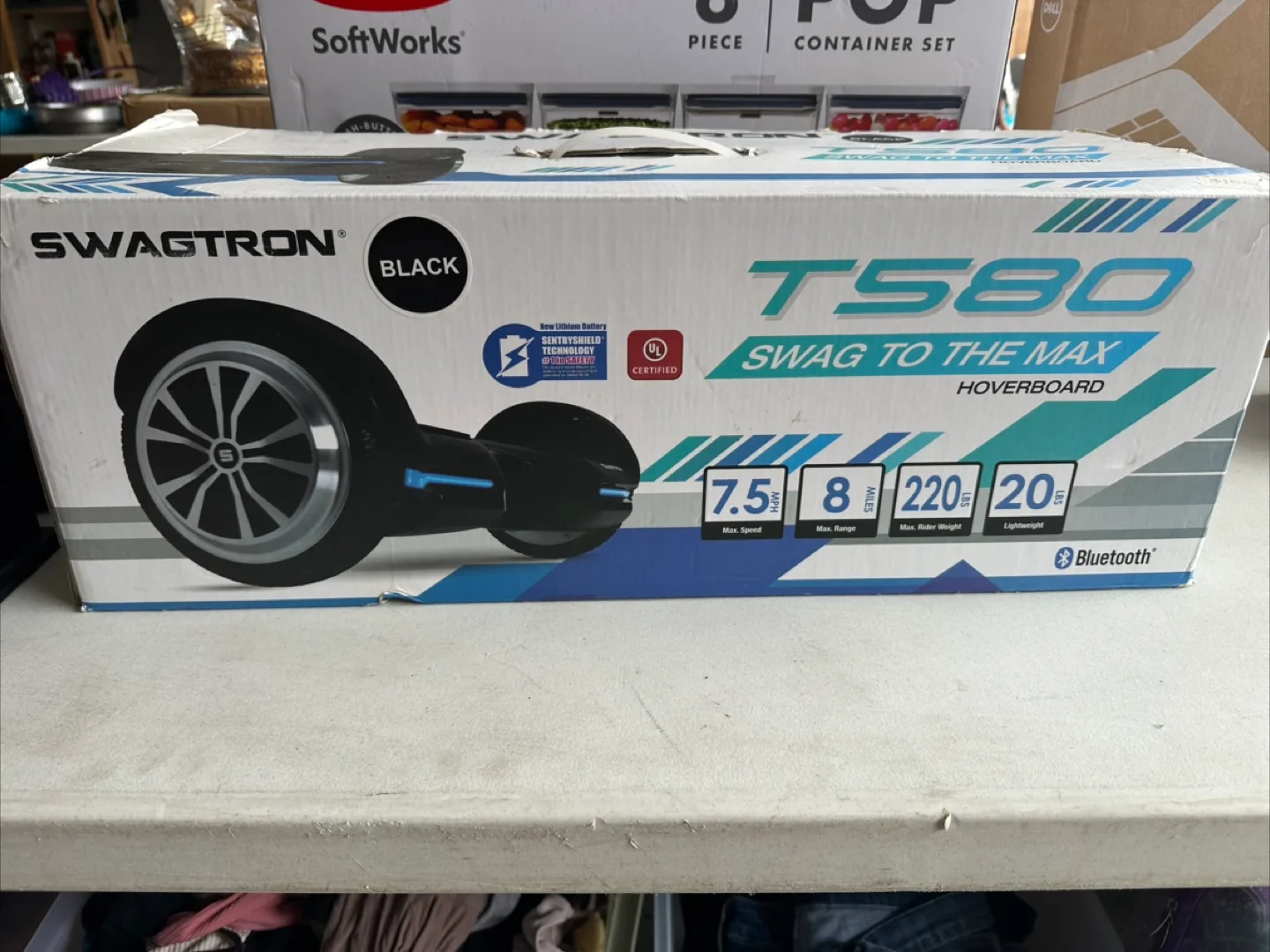 Swagtron T580 Hoverboard - Black thumbnail