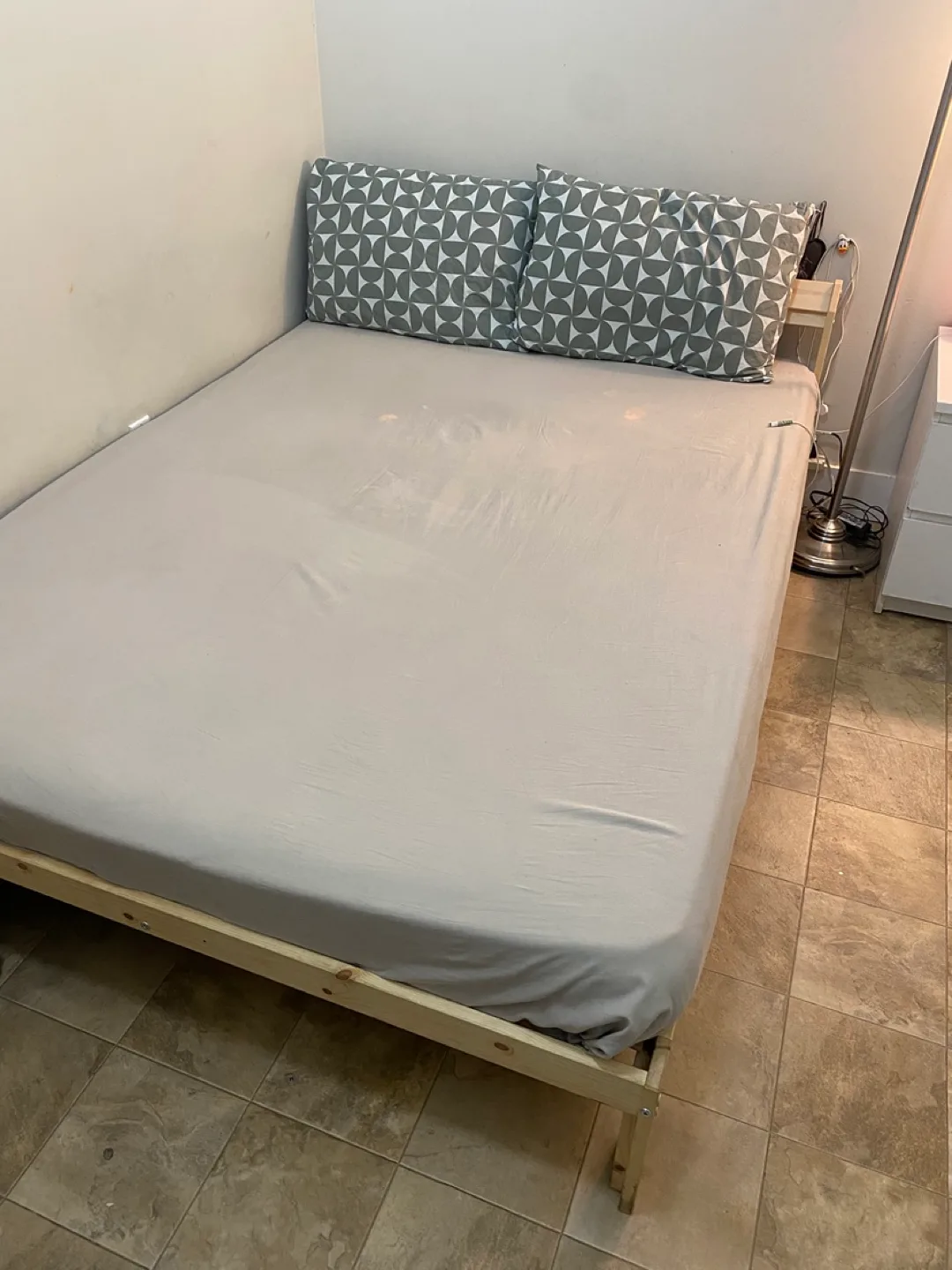 Bed frame with Mattress thumbnail