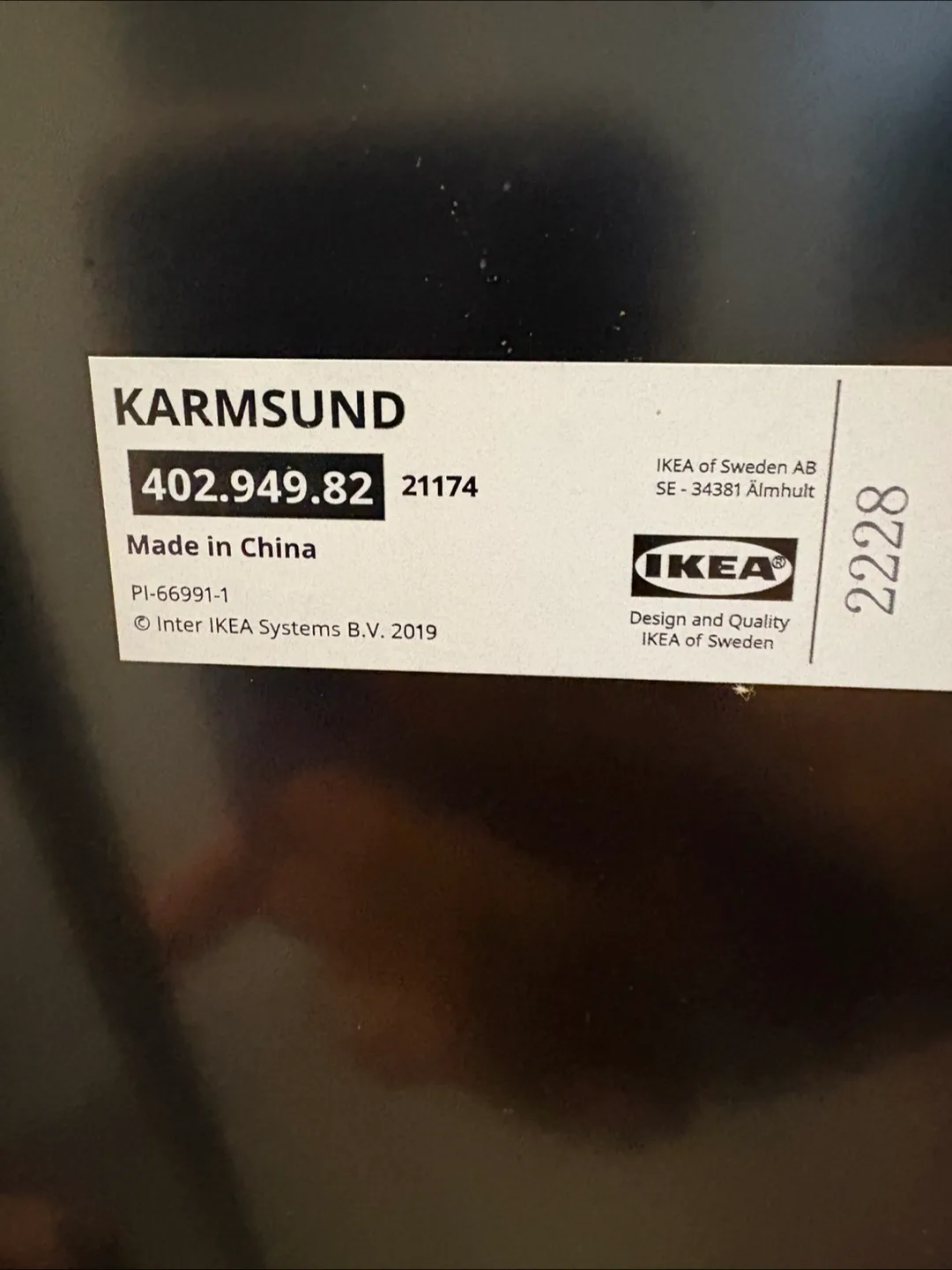 IKEA KARMSUND Standing Mirror image indicator(3)