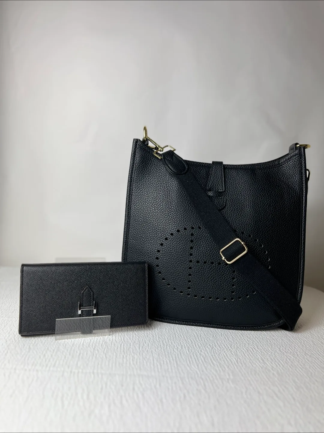 Hermès Evelyne Inspired Shoulder Bag & Wallet Set thumbnail