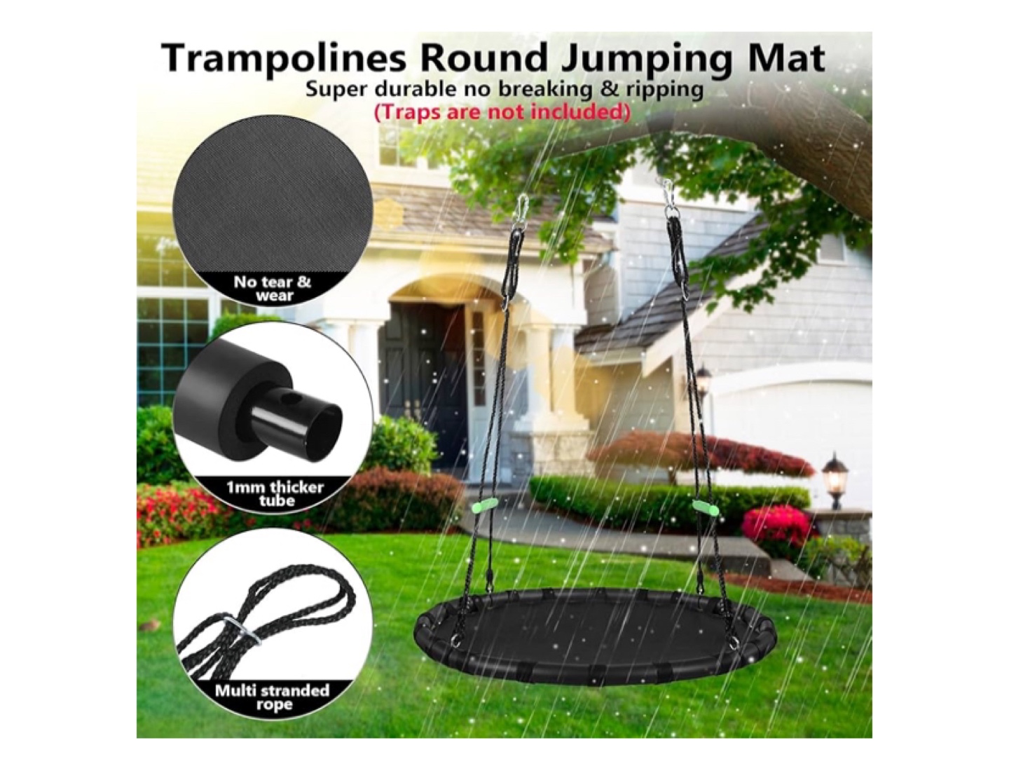 40-inch Round Tree Swing - photo 4
