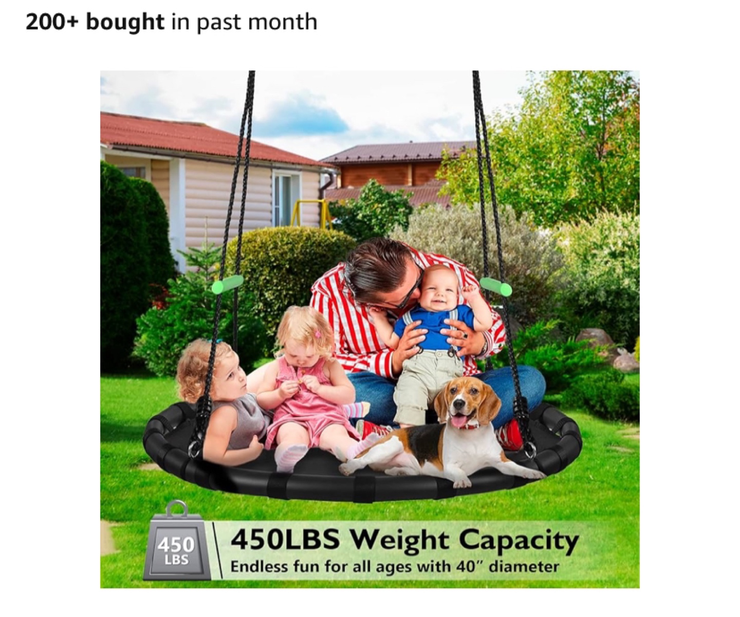 40-inch Round Tree Swing