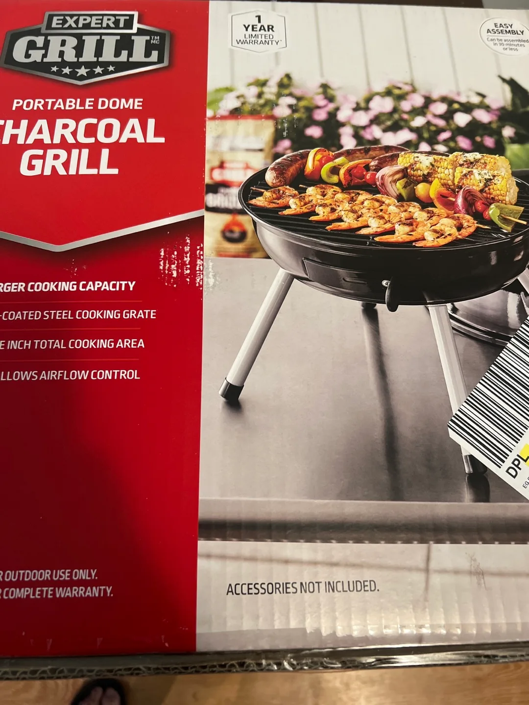 Expert Grill Portable Charcoal Grill - New in Box! thumbnail