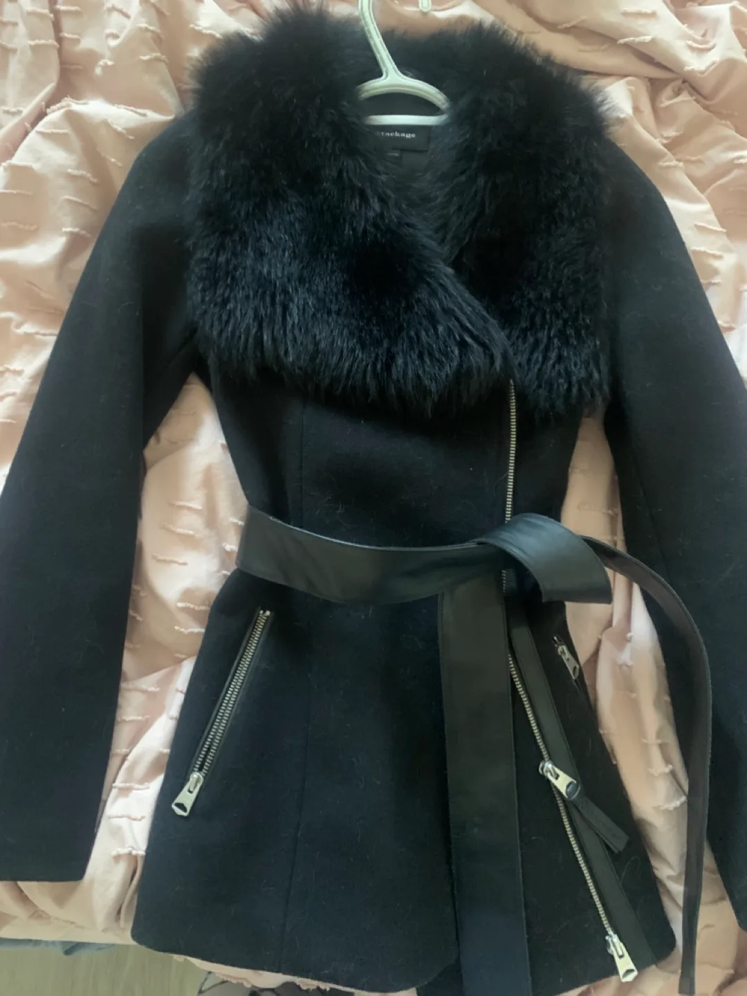 Mackage Black Wool Coat