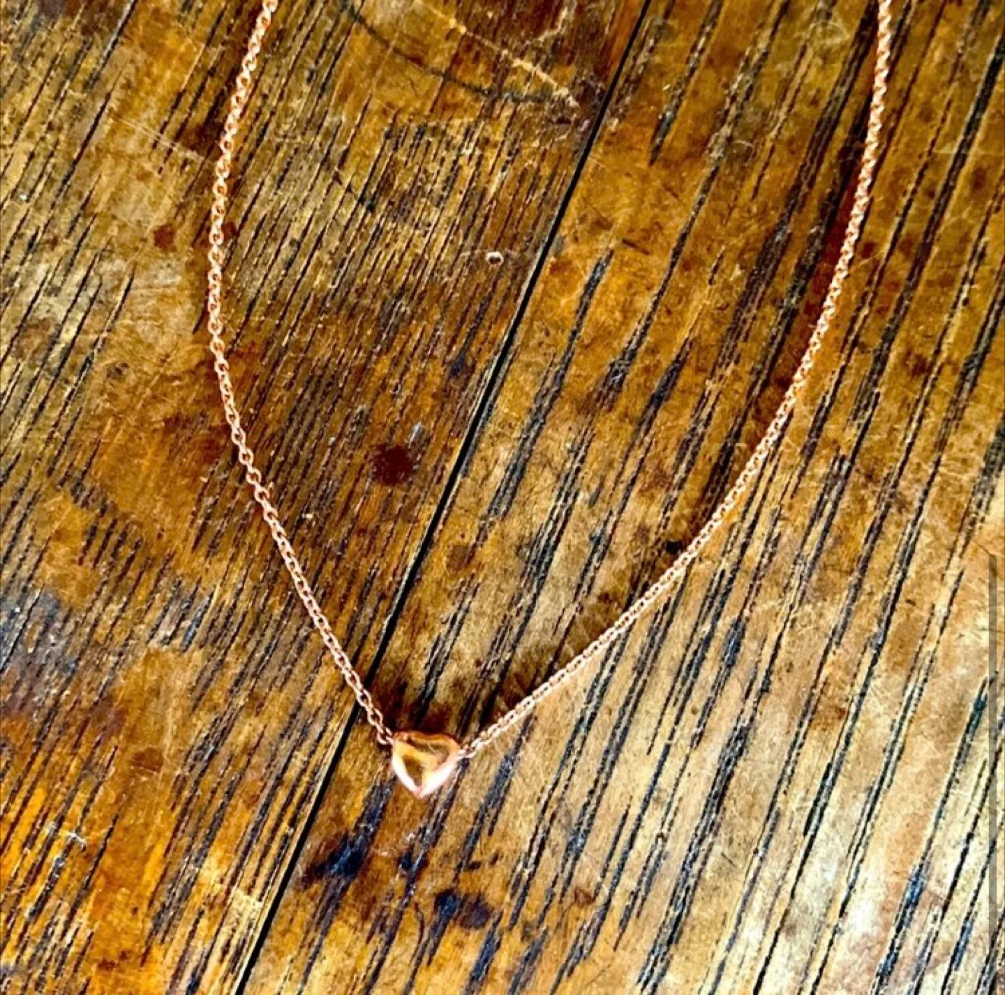 Rose Gold Gold Filled Heart Anklet, Vintage 70’s in great shape! image indicator(3)
